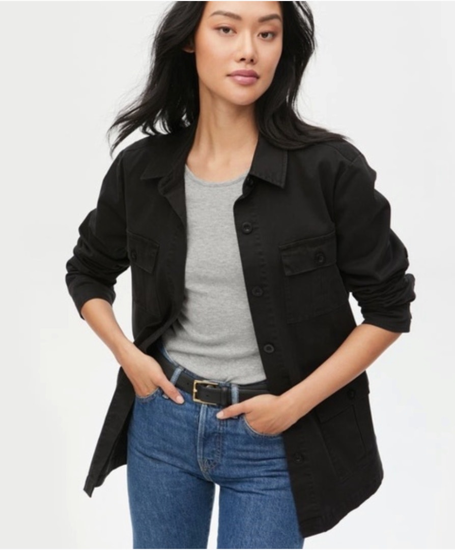Michael Stars Alec Utility Safari Jacket | Black Women's Sz. L